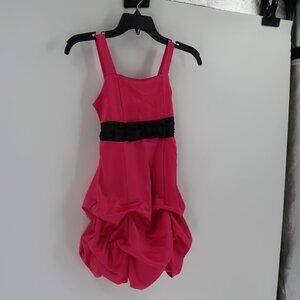 Emerald Sundae Pink Black Special Occasion Dress Gown Gathered Bottom 7